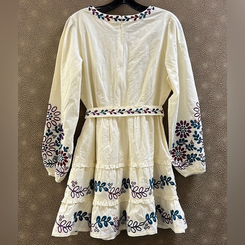 🔥🔥🔥NEW Anthropologie Roller Rabbit Belted Balloon Sleeves Naema Dress - Picture 11 of 13